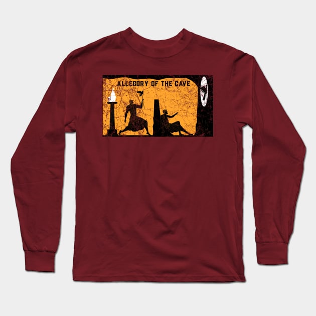 Plato - Allegory Of The Cave Long Sleeve T-Shirt by EverGreene